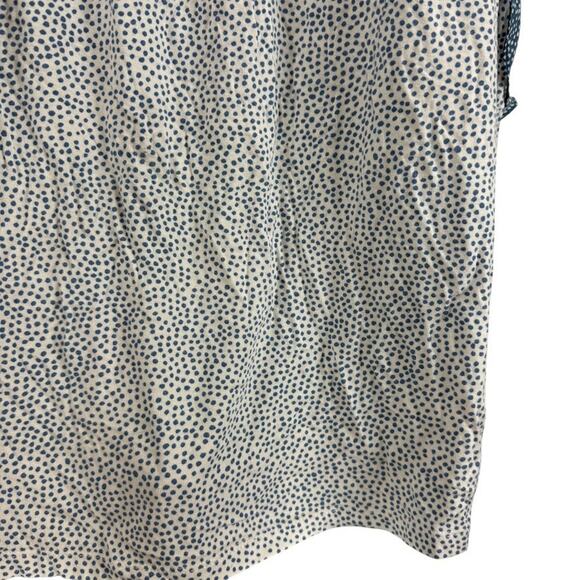 Daniel Rainn Flutter Batwing Short Sleeve Blue Print Top Stretch Knit Shirt XL - Picture 11 of 16